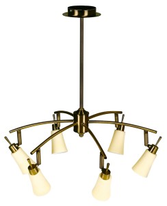 Candellux KROTON Lampa wisząca 6x40W G9 Patyna