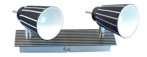 Candellux SENSO Lampa sufitowa 2x40W G9 biało-czarna