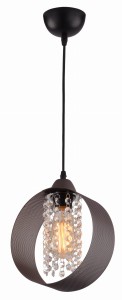 Candellux ANDARO Zwis 1x40W E27 Klosz Metalowy Ciemna Kawa