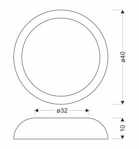 CALABRIA Lampa Sufitowa Plafon Czarno Drew. 24W LED 40x32 Cm Klosz Biały