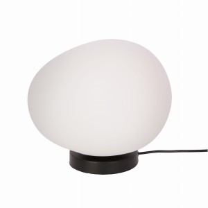Lampa stołowa Candellux STONES minimalistyczna biały klosz 30 cm