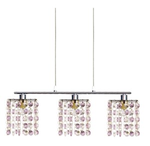 Candellux Zwis 3x40W G9 Fioletowy, chromowy