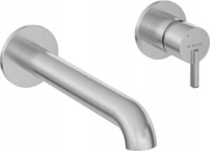 Deante Silia Bateria umywalkowa podtynkowa BQS F54L stal