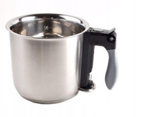 De Buyer Garnek z płaszczem wodnym 1.5L do czekolady kremu sosu indukcja