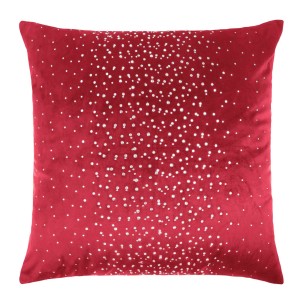 Czerwona Poszewka Velvetowa 45 x 45 do Zasłony Dekoracyjna Ozdobna do Salonu