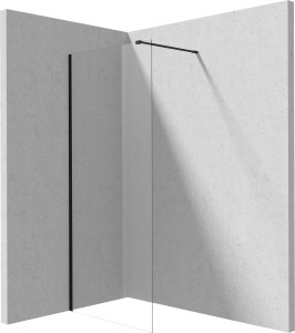 Deante Ścianka prysznicowa walk-in 120 cm Prizma czarna nero KTJ_N32P