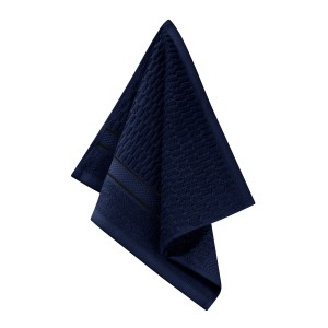 Granatowy Ręcznik Welurowy Velvet 30 x 30 100% Bawełna Łazienkowy do Rąk