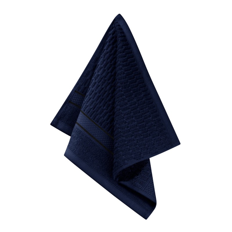 Granatowy Ręcznik Welurowy Velvet 30 x 30 100% Bawełna Łazienkowy do Rąk