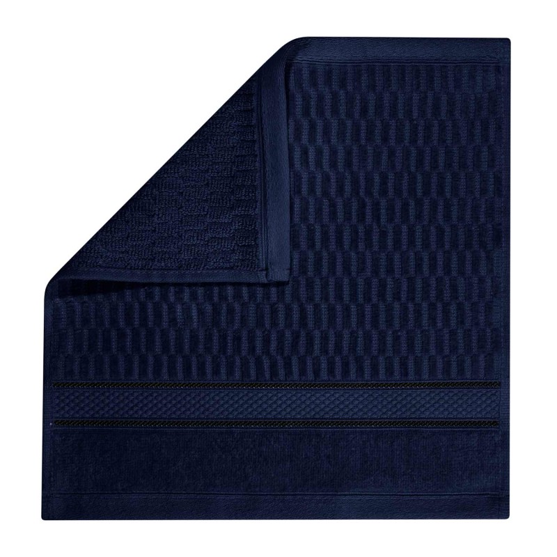Granatowy Ręcznik Welurowy Velvet 30 x 30 100% Bawełna Łazienkowy do Rąk