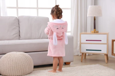 Szlafrok Dziecięcy dla dzieci Królik z kapturem 110cm