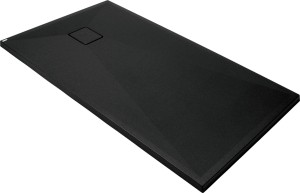 Deante Brodzik granitowy prostokątny 140x70 cm Correo czarna nero KQR_N77B