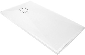 Deante Brodzik granitowy prostokątny 140x70 cm Correo biały  KQR_A77B