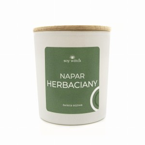 Świeczka Sojowa Zapachowa w Szkle Napar Herbaciany Świeca 35H Wegańska