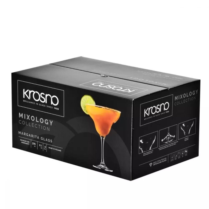 Kieliszki do margarity DRINKÓW KOKTAJLI Avant-Garde KROSNO 6 szt ZESTAW