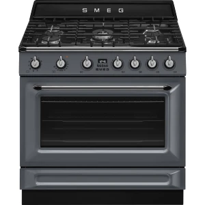 Smeg VICTORIA Kuchnia gazowa 90cm piekarnik 115l 5 palników niebieskoszary