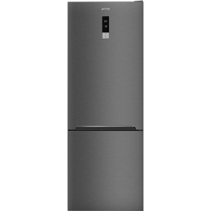 Smeg UNIVERSAL Chłodziarko-zamrażarka 192cm No-Frost kostkarka Dark Inox