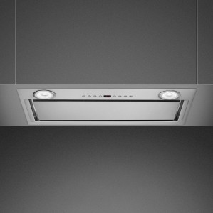 Smeg UNIVERSAL Okap do zabudowy 52 cm, wydajność 670 m³/h, Auto-Vent, stal
