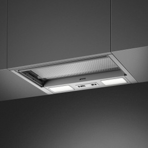Smeg UNIVERSAL Okap teleskopowy 56 cm, 230 m³/h, LED, stal nierdzewna