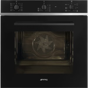 Smeg SELEZIONE Piekarnik 60 cm, pokrętła, 6 funkcji, czarny