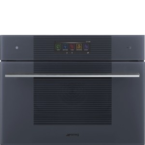 Smeg LINEA Piekarnik elektryczny z mikrofalą i parą, 45 cm, Neptune Grey