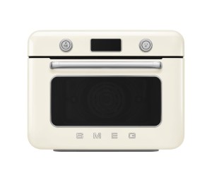 Smeg 50's Style Piekarnik nablatowy parą, LCD, 10 programów, kremowy