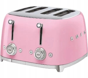 TOSTER SMEG 50'S STYLE RÓŻ TSF03PKEU- 4 TOSTY