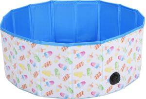 Brodzik dla psa wzór lody na patyku 80 x 30 cm basen dla psa