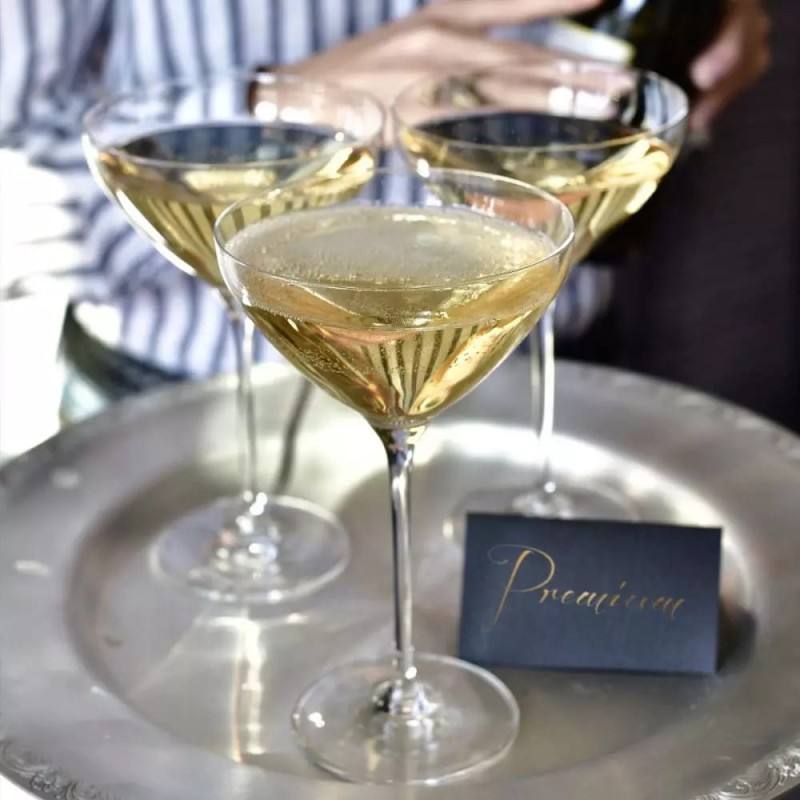 Kieliszki do martini Drinków Krosno Harmony 245 ml 6 sztuk Piękne Wysokie