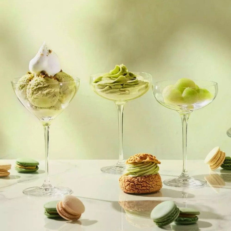 Kieliszki do martini Drinków Krosno Harmony 245 ml 6 sztuk Piękne Wysokie