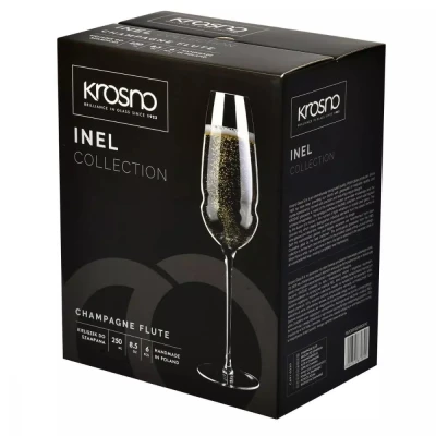 Kieliszki do Szampana Wina Białego Czerwonego i nel 250 ml Komplet 6 szt
