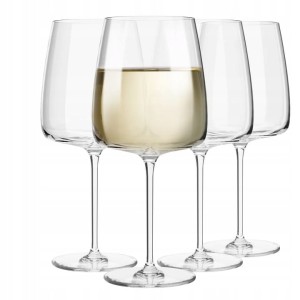Kieliszki do Białego Wina modern Krosno 4 x  480 ml  Duże Okazałe na Nóżce