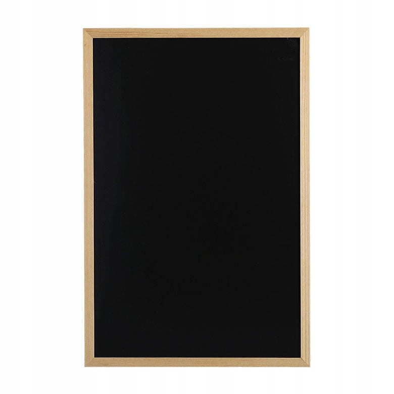 Tablica Kredowa magnetyczna Czarna  z Ramką 60 x 40 na Ścianę do Zawieszenia