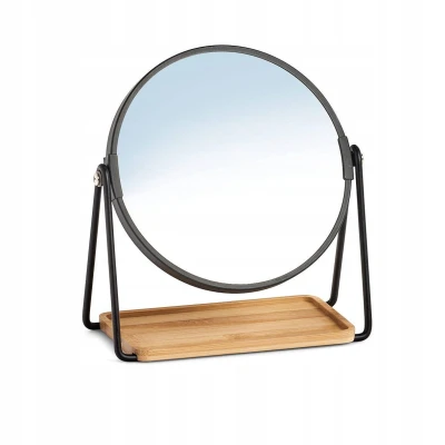 LUSTERKO KOSMETYCZNE dwustronne 17 cm BAMBUS