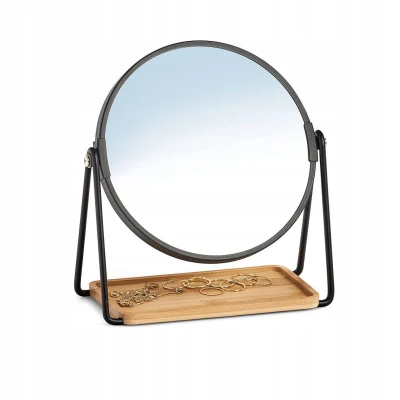 LUSTERKO KOSMETYCZNE dwustronne 17 cm BAMBUS