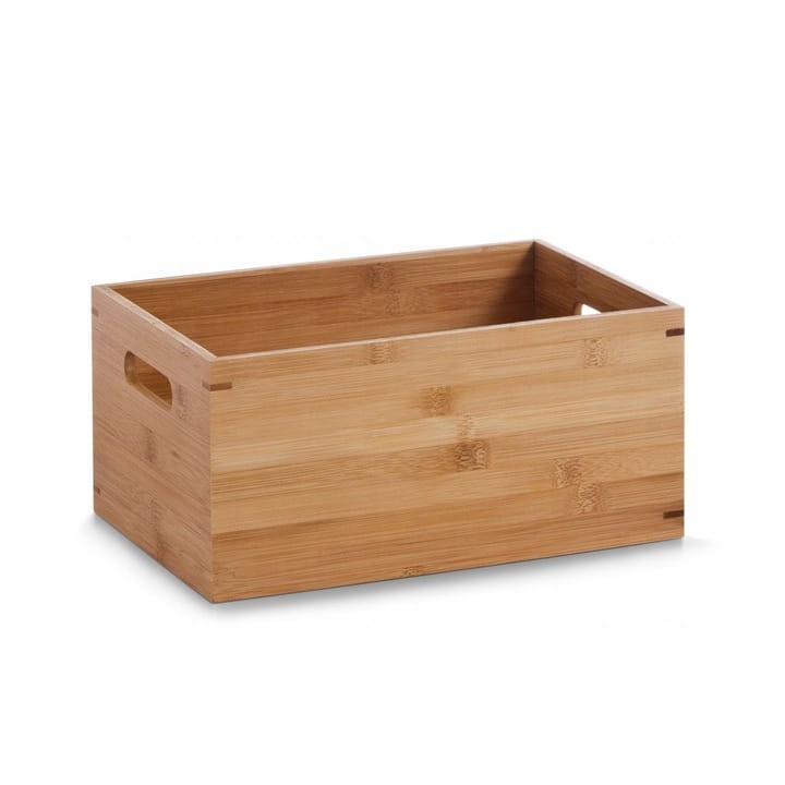 POJEMNIK BAMBUSOWA SKRZYNKA z uchwytami 30x20x14 drewniany organizer