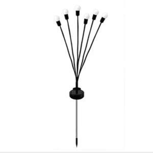 Lampa Solarno Ogrodowa Czarna Mini Kulki 6 Sztuk 70 cm