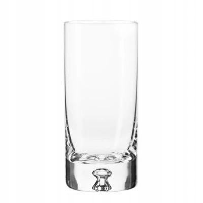 Wysokie Szklanki Lagrima Krosno 6 szt 300 ml  do Napojów Drinków  z Grubym Dnem