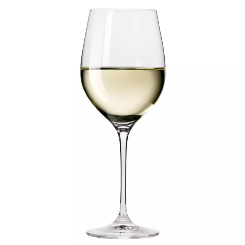 Kieliszki do Wina Białego Wody Krosno Harmony 6 x 370 ml Klasyczne Zestaw