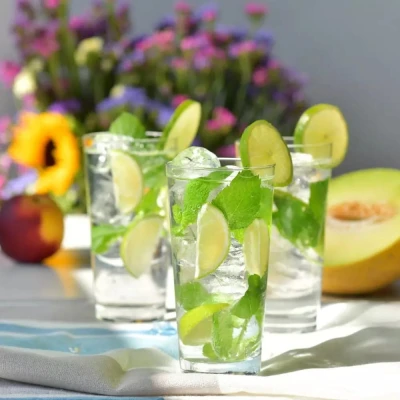Wysokie Szklanki do Piwa Wody Drinków Napojów Krosno 6 szt 350 ml  Zestaw