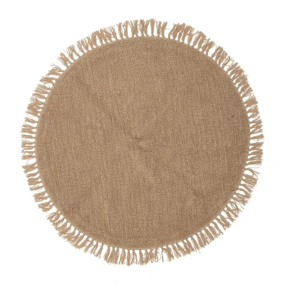 Dywan Lenea Brązowy Wełna 110cm