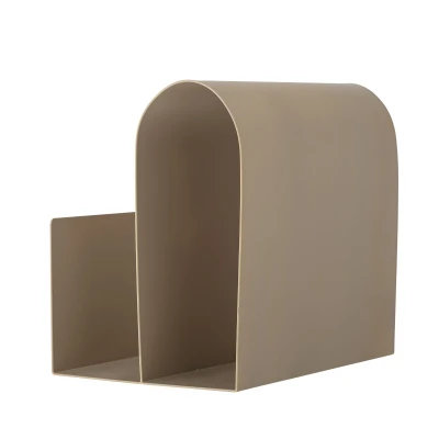 Gazetnik Enya Brązowy Metalowy 31x29x22cm