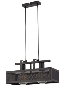 ALBERT 2 lampa wisząca czarny stal lakierowana Sigma lighting