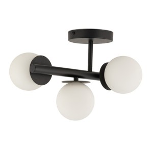 AVOLA plafon 3 kulki czarne/białe stal lakierowana Sigma lighting