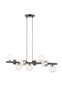 AVOLA zwis kulki 9 czarne/transparentne stal lakierowana Sigma lighting