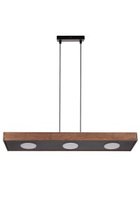DALIA 3 zwis czarny/brąz sklejka, stal lakierowana Sigma lighting