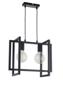 EDEN 2 lampa wisząca czarny stal lakierowana / painted steel