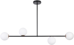 GAMA 4 CZARNY lampa wisząca stal lakierowana Sigma lighting