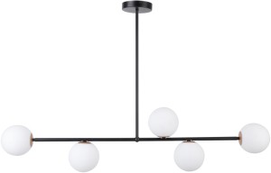 GAMA 5 CZARNY lampa wisząca stal lakierowana Sigma lighting