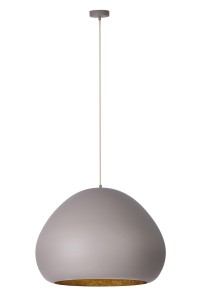 Lava taupe/złoty kompozyt mineralny, stal lakierowana Sigma lighting
