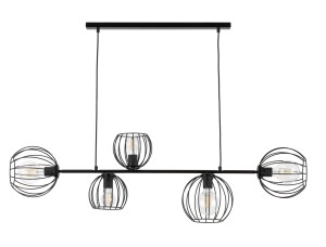 MADAM 5 czarny lampa wisząca stal lakierowana Sigma lighting